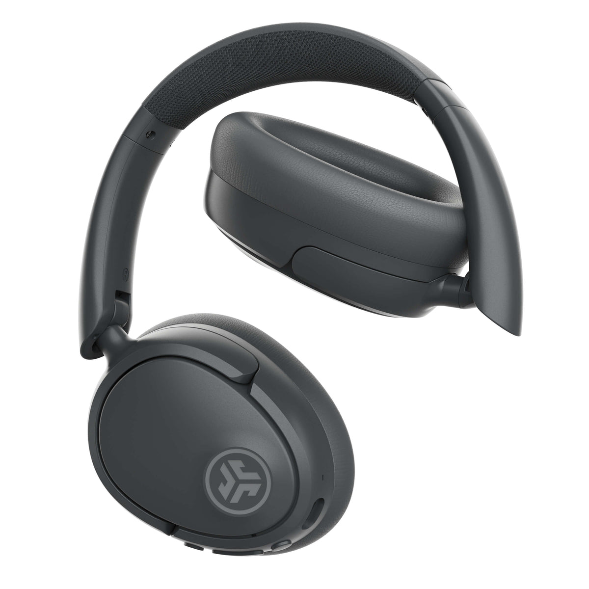 JLab JBuds Lux ANC - Graphite - casque replié.