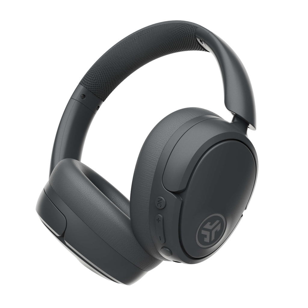 JLab JBuds Lux ANC - Graphite - autre vue de trois quarts et commandes.