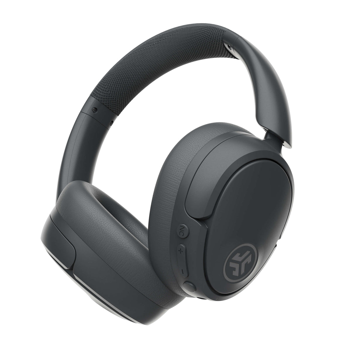 JLab JBuds Lux ANC - Graphite - autre vue de trois quarts et commandes.