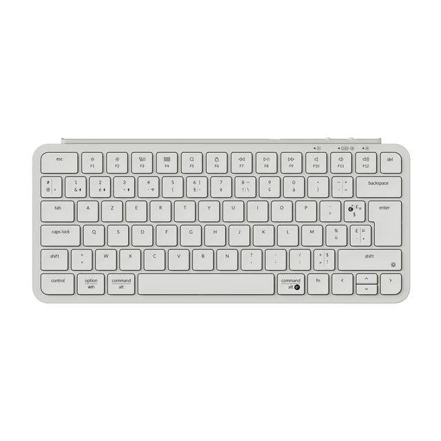 Keychron B1 Pro : clavier AZERTY français 75 %, blanc ivoire - vue principale 1.