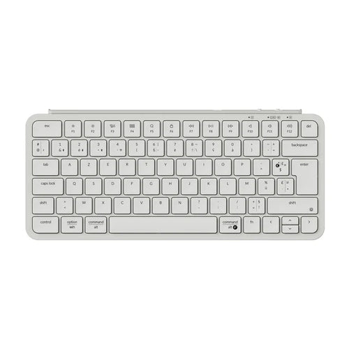 Keychron B1 Pro : clavier AZERTY français 75 %, blanc ivoire - vue principale 1.