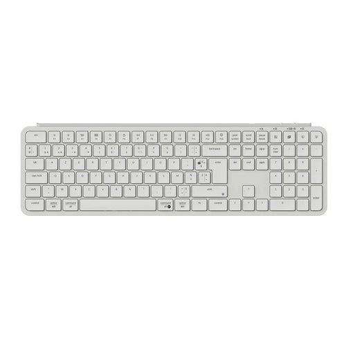 Keychron B6 Pro : clavier AZERTY français 100 %, blanc ivoire - vue principale 1.