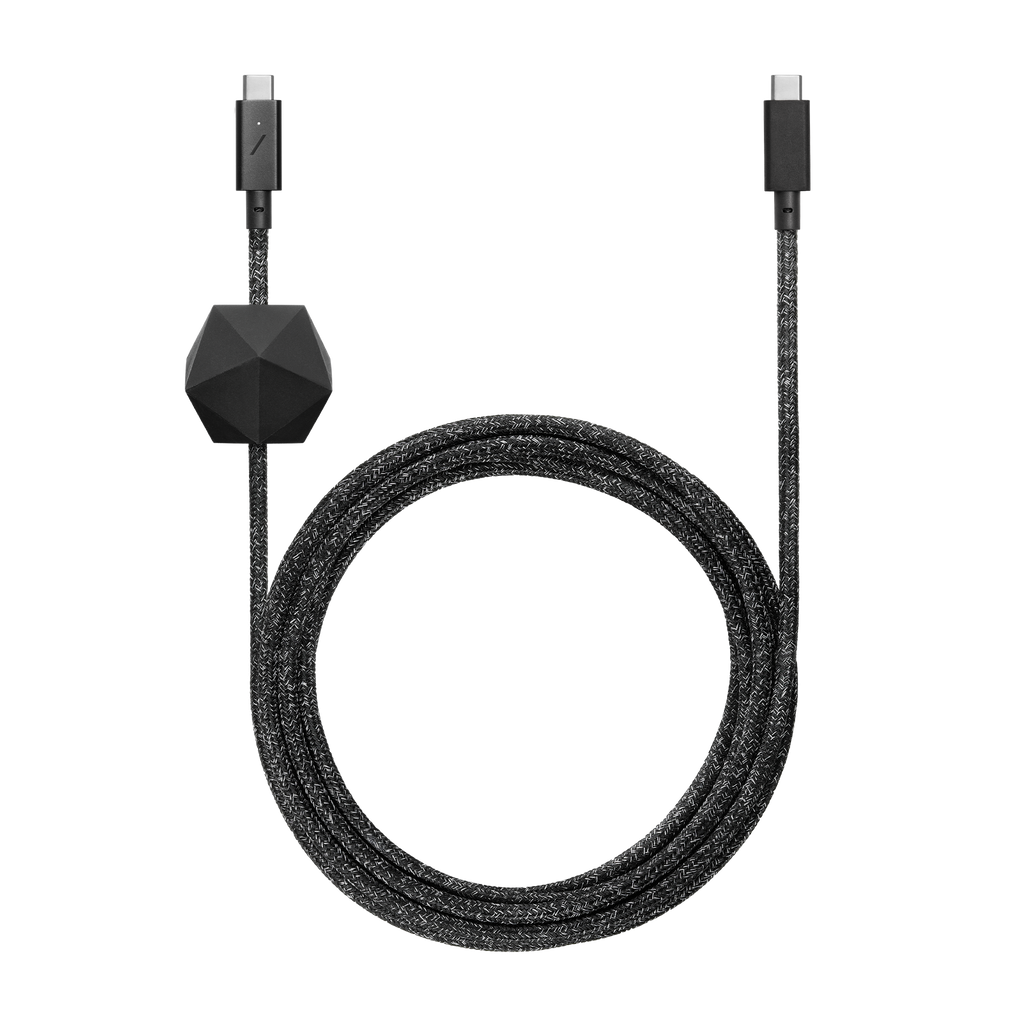 Câble Native Union Desk Cable Cosmos avec ses deux prises USB-C et son ancrage lesté