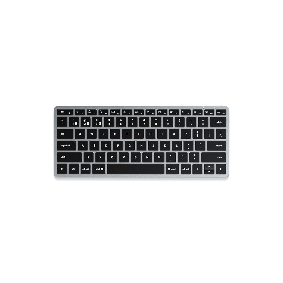 Satechi Slim X1 : clavier QWERTY US rétroéclairé, gris sidéral - vue complémentaire 1.