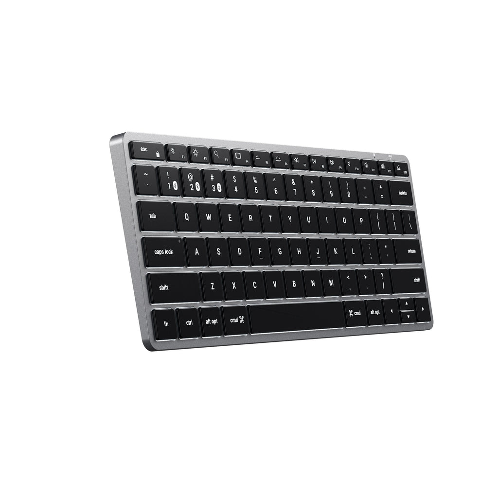 Satechi Slim X1 : clavier QWERTY US rétroéclairé, gris sidéral - vue complémentaire 2.