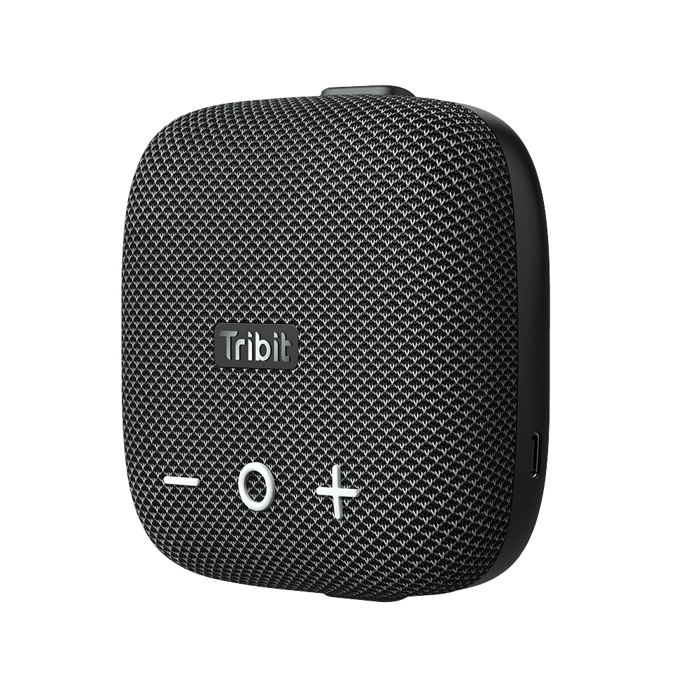 Tribit StormBox Micro 2 - noir - vue de trois quarts.