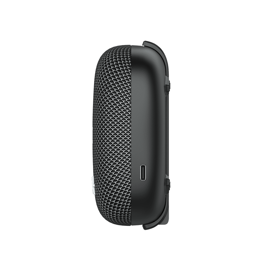 Tribit StormBox Micro 2 - noir - profil et port USB-C.