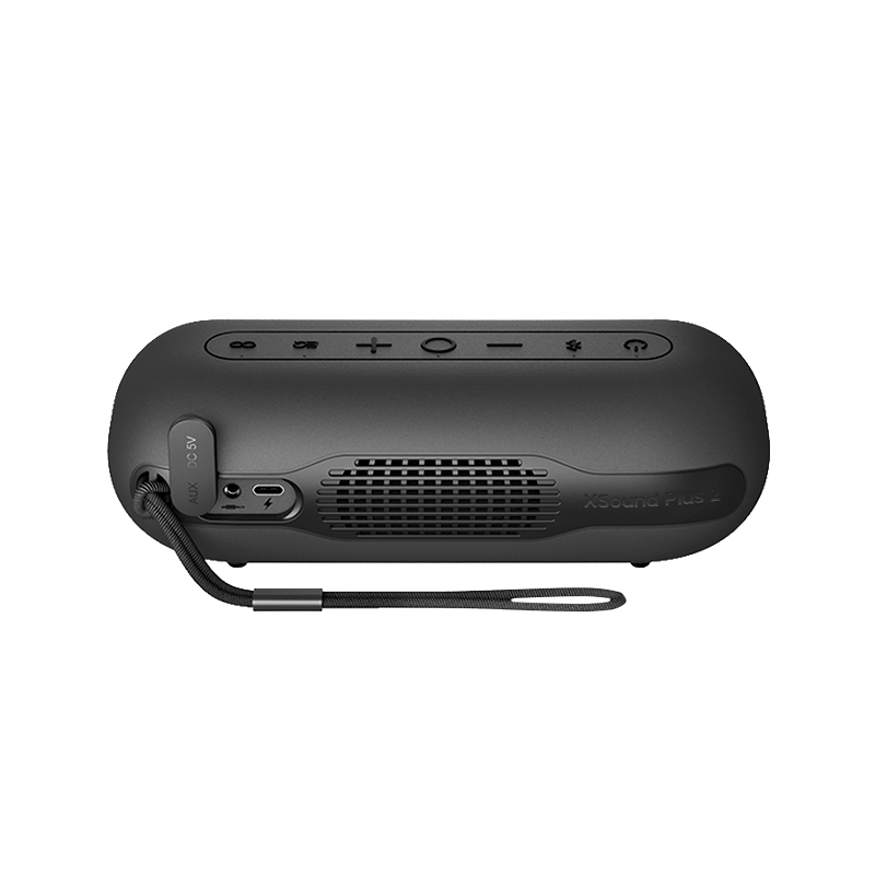 Tribit XSound Plus 2 - noir - dos et connectique.